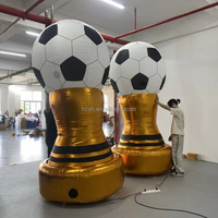 Trophée gonflable géant avec coupe de championnat de football gonflable pour la publicité sur thème personnalisé, les activités et autres événements