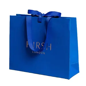 Custom Logo Luxury Paperbag Boutique Retail Clothing Packaging Shopping Bag Gift Bag Paper Bag With Logo