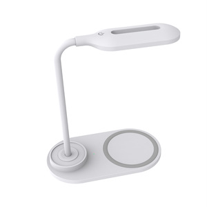 HiTao Adjustable LED Desk <b>Lamp</b> with 15W Fast <b>Wireless</b> Charger - Multi-Functional USB Table Light for Office Home Study - Product Image 5