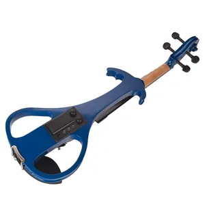 Violín <span class=keywords><strong>El</strong></span>éctrico Silencioso 4/4, Ligero, con Preamplificador, Ecualizador, Control <span class=keywords><strong>de</strong></span> Tono, Perillas <span class=keywords><strong>de</strong></span> Volumen, Estuche, Cable, Arco y Cuerdas - Product Image 4