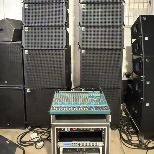 Professional FS Q-412 18-Inch Subwoofer Line Array Speaker Outdoor Used Passive 8 Ohm Impedance 1 kW Bluetooth/Wi-Fi Sound
