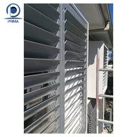 Panneaux de persiennes extérieures en aluminium Prima de 4 pouces