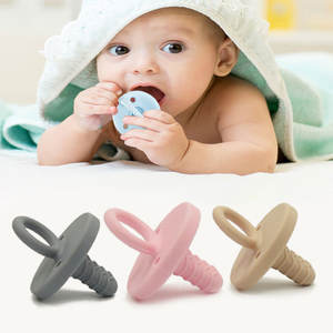 Bebek diş çıkarma emzik bebek emziği kukla meme 2024 özel BPA ücretsiz çevre dostu silikon özelleştirilmiş ambalaj silikon oyuncaklar - Product Image 5