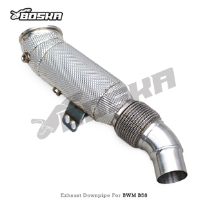ท่อไอเสีย SUS304 แบบตรงรุ่น สำหรับ BMW M240 M240i M340i M440i 540i X5/X6 G05/G06 A90 B58 3.0T พร้อมแผ่นกันความร้อน ท่อตรงแบบ Test Downpipe - Product Image 6
