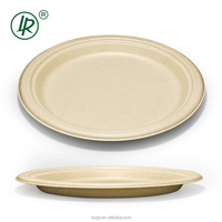 6 pouces 7 pouces 9 pouces 10 pouces 12 pouces 100% Assiettes jetables en bagasse biodégradable et compostable pour fête de mariage