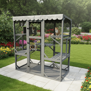 SDCH011-B Recinto Exterior Ecológico de Madera para Reptiles, Jaula para Camaleones, Lagartos, Guanas, Casa para Gatos - Product Image 4