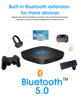 Transpeed ATV Android 13 TV BOX Dual Wifi, TV BOX Dual Wifi BT5.0 RK3528 dengan asisten suara aplikasi TV Quad Core Corte x A53 mendukung 8K 4K Video