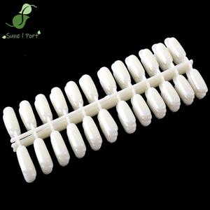 SunelPort – Lot de 24 plaques d'entraînement pour ongles en ABS, couverture complète, fond plat, avec colle, pour la conception de motifs d'ongles, tablettes à dessus plat - Product Image 1