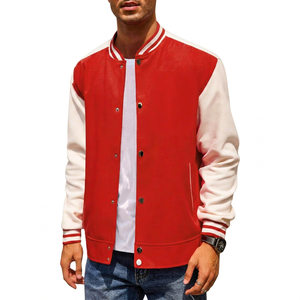 Vestes universitaires en satin personnalisées Shuja Sports, vente en gros, vestes bomber rétro pour hommes avec boutons-pression, coupe-vent style streetwear - Product Image 1