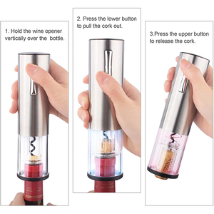 Tire-bouchon électrique automatique sans fil Oster <span class=keywords><strong>Secura</strong></span>, avec logo personnalisé, fonctionnant sur piles, pour cadeaux de vin rouge, ensemble ouvre-bouteille de vin - Product Image 3
