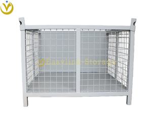 YiLian Vente chaude <span class=keywords><strong>Cage</strong></span> de stockage pliable en acier galvanisé à chaud Q235, conteneur en treillis métallique, capacité de 300 à 1500 kg - Product Image 1