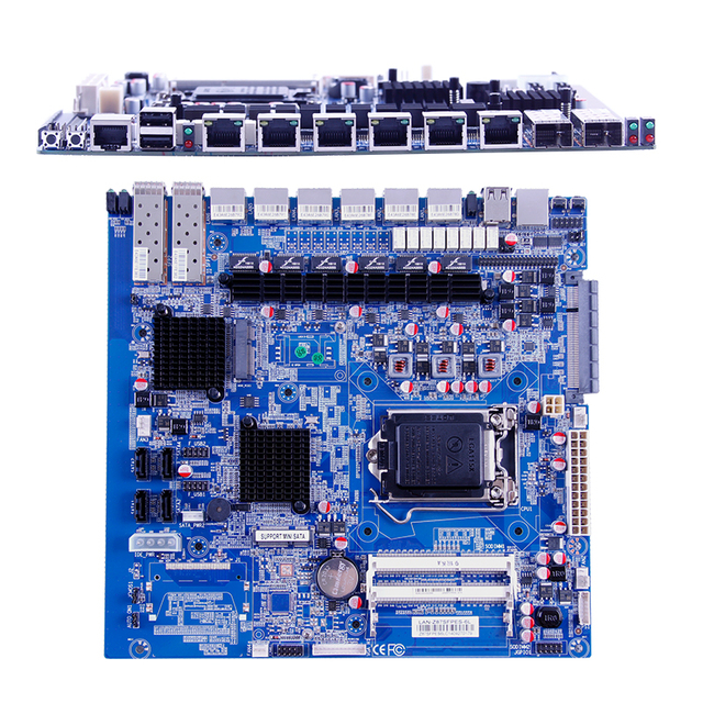 Zeroone LGA1150 Mini ITX Motherboard DDR3 6 LAN Intel SATA New Rack Mount Integrated Desktop Supports I3/I5/I7