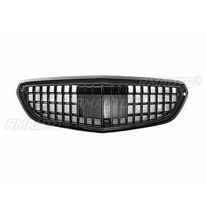 Rejilla Frontal Deportiva para Mercedes-Benz Clase E W212 2013 2014 2015 Modificada a Estilo Maybach ABS Negro Brillante - Product Image 2