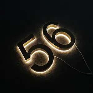 3d led canal lettre 3d en acier inoxydable acrylique signe lumineux <span class=keywords><strong>alphabet</strong></span> rétro-éclairé led <span class=keywords><strong>lettres</strong></span> arabes - Product Image 1