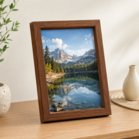 Marco de Madera para Certificados, Estilo Moderno, Acabado sin Tratar, para Montar en la Pared o Mostrar en una Mesa, Decoración para el Hogar, la Familia u Oficina