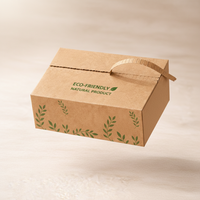 Boîte à bande détachable en papier kraft, emballage personnalisé pour l'expédition en ligne