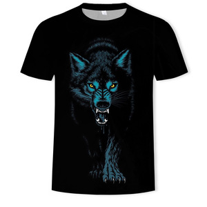 Cheap <strong>Wolf</strong> <strong>T</strong> <strong>Shirt</strong> for Men Animal Print Short Sleeve Top 3d Casual Street Man <strong>T</strong>-<strong>shirt</strong> Oversized Tee <strong>Shirt</strong> Men Vintage Clothing - Product Image 3