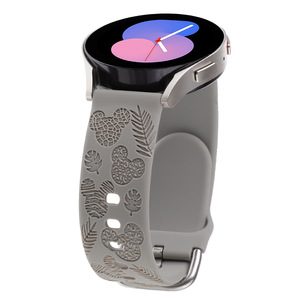 Convient pour Huawei <span class=keywords><strong>Watch</strong></span> Cartoon Gravure Bracelet de montre en silicone Samsung Universal 20 22mm Leaf <span class=keywords><strong>Mickey</strong></span> Bracelet de montre en silicone - Product Image 6
