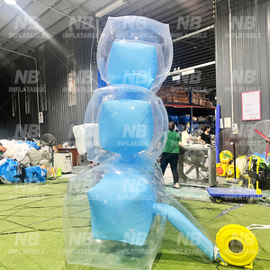 Modelo Inflable de Hielo en Tubo Cuadrado para Decoración de Actividades Comerciales, Inflables Publicitarios, Modelo Inflable de Pulmón, Modelo Inflable de Hielo - Product Image 3