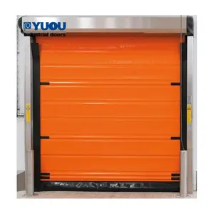 Pabrik Makanan beku plastik PVC Shutter cepat pendingin Freezer industri antibeku kekencangan pintu sangat baik