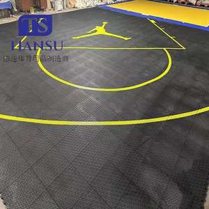 Terrains de basket haut de gamme personnalisés avec lignes et badges Produit de gazon artificiel de qualité supérieure - Product Image 3