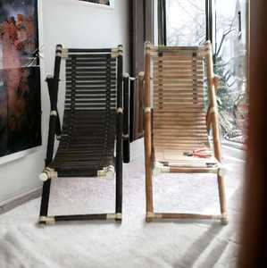 Lot de 2 chaises longues d'extérieur en bambou au prix de gros pour plage, maison, jardin, piscine, chaise longue - Product Image 2