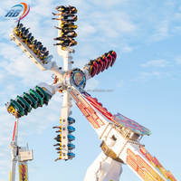 Parc à thème passionnant de champ de foire attrayant tours de balayage supérieurs extérieurs manèges de moulin à vent magique à grande vitesse
