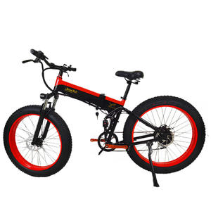 Venta al por mayor <span class=keywords><strong>26</strong></span> pulgadas plegable ciclomotor eléctrico playa nieve adecuado neumático ancho 7 velocidades 48V 350W Motor potencia marco de acero <span class=keywords><strong>bicicleta</strong></span> eléctrica - Product Image 2