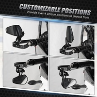 NICECNC Schnellklapp-Spiegel für Yamaha Tenere 700 MT09 Gebohrte Montagespiegel für BMW R1200GS R1250GS Adventure R1200 GSA R1250 GSA