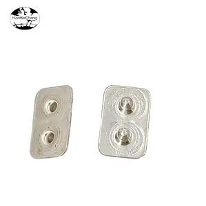 custom special-shaped conjoined hollow rivets Double-hole heating plate terminal