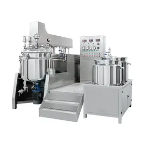 Máquina de fazer creme cosmético 50L misturador emulsificante a vácuo máquina de fazer maionese