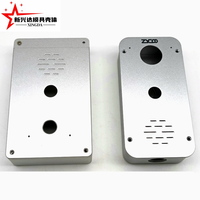 Boîtier en aluminium sablé usiné CNC avec aérateur acoustique pour module audio d'interphone de contrôle d'accès, coque de protection