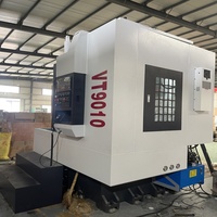 Tour CNC vertical robuste UYANG VT9010, colonne unique, haute précision, commande 3 axes, pour usinage de métaux en usine