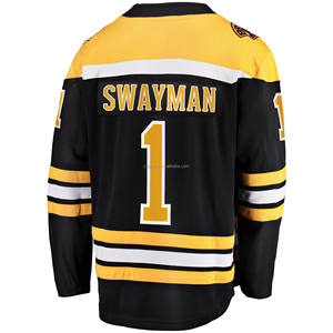 2024 Boston spor giyim logoları ile buz hokeyi Jersey işlemeli gömlek #88 Pastrnak #63 Marchand #1 Swayman dikişli üniforma - Product Image 2