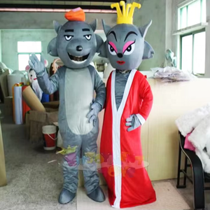 Costume de mascotte de fête de Noël, d'Halloween ou de carnaval pour adulte, série d'animaux mignons, loup de dessin animé, <span class=keywords><strong>pas</strong></span> <span class=keywords><strong>cher</strong></span> - Product Image 4