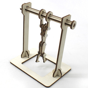 Kit d'éducation scientifique avec modèle de gymnaste en bois, jouet d'expérimentation physique à fonctionnement manuel pour enfants de 7 à 9 ans - Product Image 1