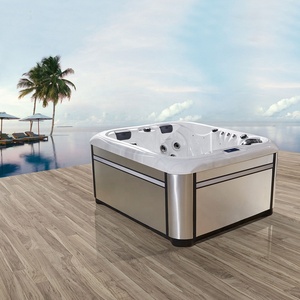 Système de contrôle Balboa Gecko 5 personnes 1 siège allongé 4 sièges assis Piscine spa sans fin en acrylique Jets de massage à air Whirlpool Baignoires à remous - Product Image 4