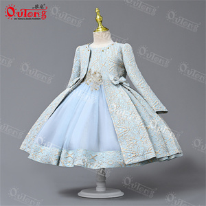 Robe de soirée pour fille Yoliyolei, motif floral d'été, sans bretelles, design élégant, avec sac et bandeau - Product Image 5
