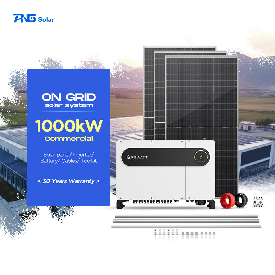1MW Grid Connected Solar Energy System Monocrystalline Panels ...