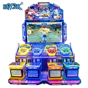 Machine de jeu de course de voiture d'arcade de simulateur vitesse dérive <span class=keywords><strong>4</strong></span> joueurs Mech machine de course de voiture volante pour centre de jeu intérieur - Product Image 6