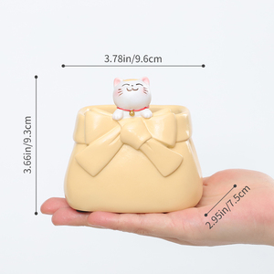 Pot Bunga Resin Kartun Roogo yang Menggemaskan, Pot Mini Ramah Lingkungan untuk Anak Perempuan, Dekorasi Taman Dalam & Luar Ruangan yang Unik - Product Image 6