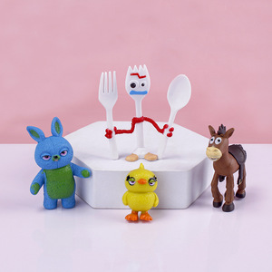 Linda Toy, recién llegados, Toy-Story <span class=keywords><strong>2</strong></span>, conjunto de 7 piezas, Buzz-Lightyears, Cubo de crema para pastel para niños, adorno decorativo, paquete de Material de llavero - Product Image 3