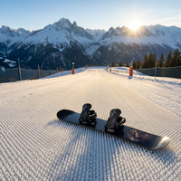 Dalles de tapis de ski sèches emboîtables robustes pour piste de ski artificielle, idéales pour les écoles et stations de ski