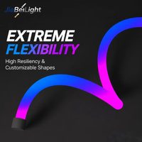 Tube LED intelligent à contrôle magique 360 degrés, tube néon LED Pixel SPI RGB/RGBW, éclairage de plafond, pliage 3D, IP67, extérieur, néon flexible 22 mm