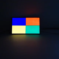Lámina Electroluminiscente Cortable Tamaño A4, Lámina Electroluminiscente con Retroiluminación, Lámina EL Brillante, LED Electroluminiscente