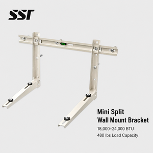 SSR SSR-1 Mini Split Corner Brace One-way Frame 18000-24000 Air Conditioner Leveler Unil DuctlAC Heat Pump Systems Outdo - Product Image 1