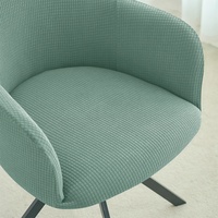 Housse de chaise de salle à manger à accoudoirs hauts, élastique, imperméable, en tissu gaufré et velours grain de maïs, style américain, pour usage domestique et hôtelier, transfrontalière
