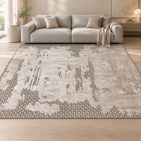 Luxuriöser 100% NZ-Wolle Seide Handgetufteter Teppich Modernes Design Großer Rutschfester Handgefertigter Teppich für Wohnzimmer Schlafzimmer Villa