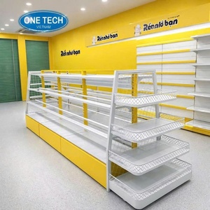 Étagères de présentation de bonbons / étagères de gondole Vietnam One Tech Customization Light Duty Backless Rectangular - Product Image 5