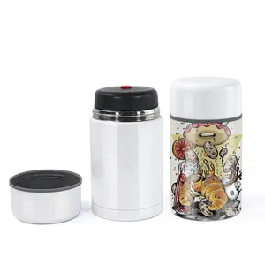 Wholesale 28oz Stainless Steel Thermal Food Warmer Food Flask Vacuum sublimation Lunch Box blanks Container